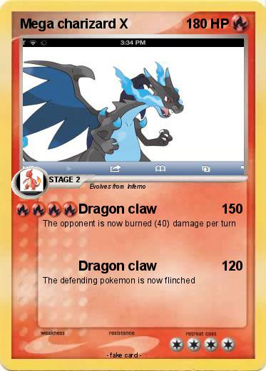 Pokemon Mega charizard X