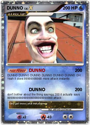 Pokemon DUNNO