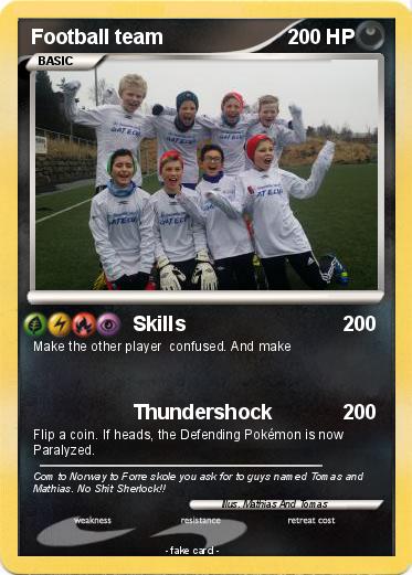 Pokemon Football team