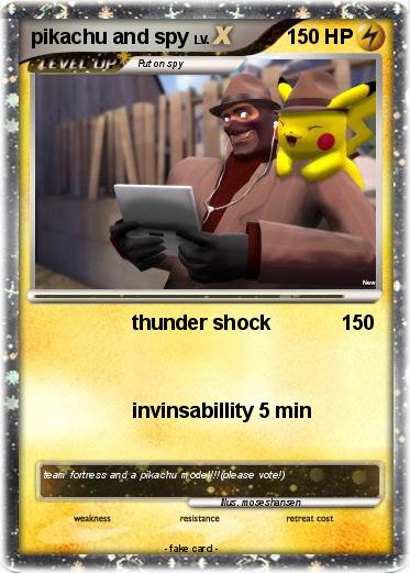 Pokemon pikachu and spy