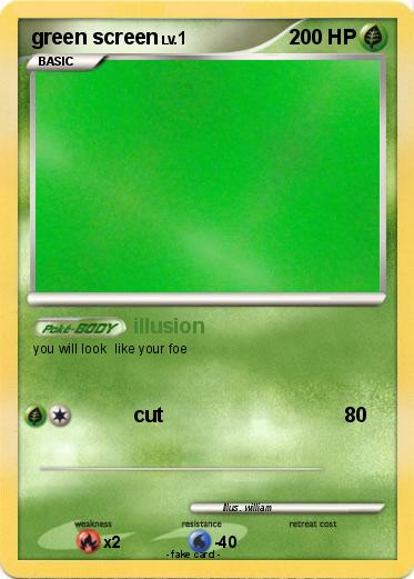 Pokemon green screen
