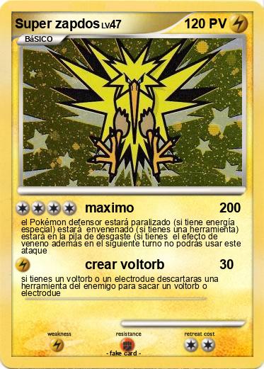 Pokemon Super zapdos