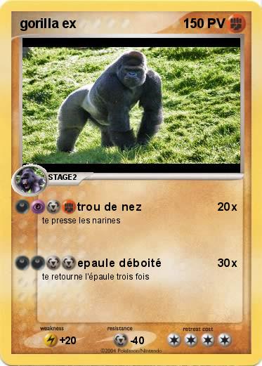 Pokemon gorilla ex