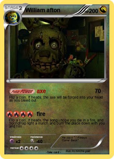 Pokemon William afton