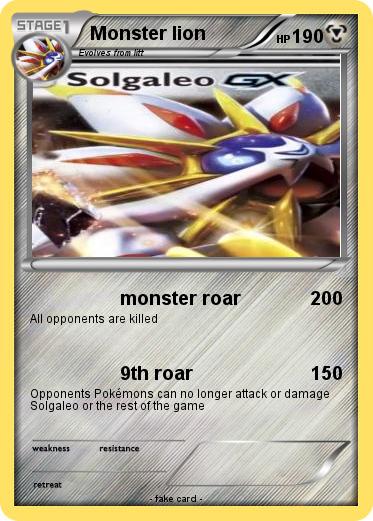 Pokemon Monster lion