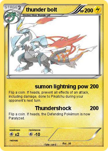 Pokemon thunder bolt