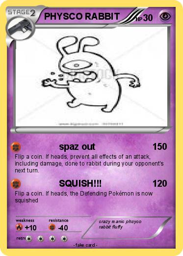 Pokemon PHYSCO RABBIT