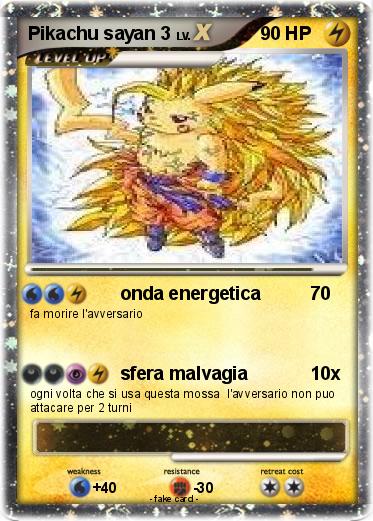 Pokemon Pikachu sayan 3