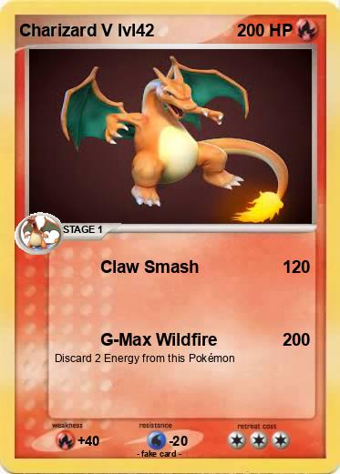 Pokemon Charizard V lvl42
