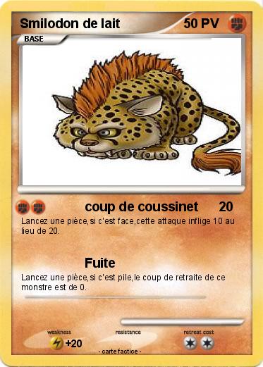 Pokemon Smilodon de lait