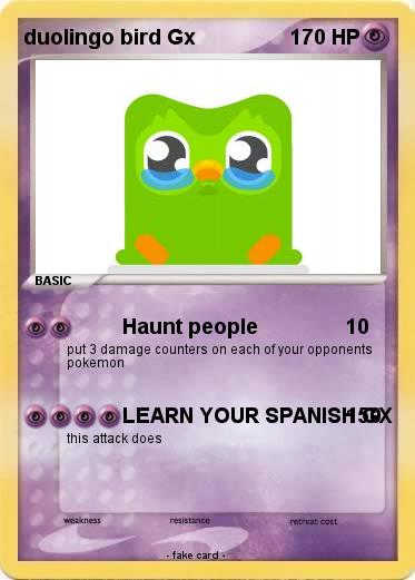 Pokemon duolingo bird Gx