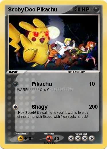 Pokemon Scoby Doo Pikachu