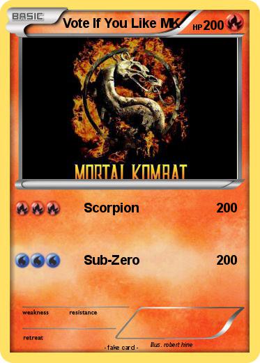 Pokemon Vote If You Like MK