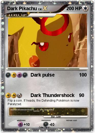Pokemon Dark Pikachu
