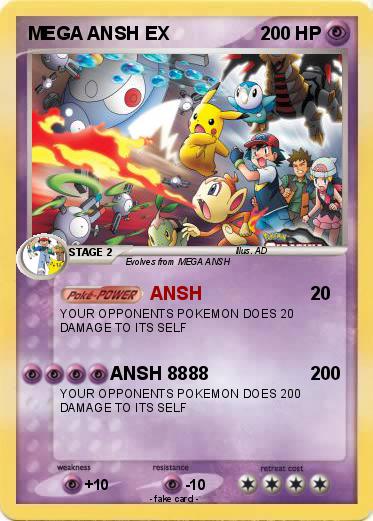 Pokemon MEGA ANSH EX