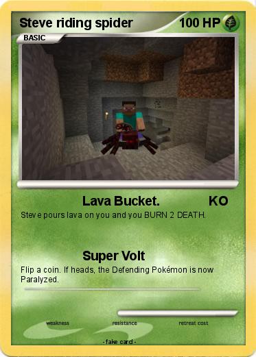 Pokemon Steve riding spider