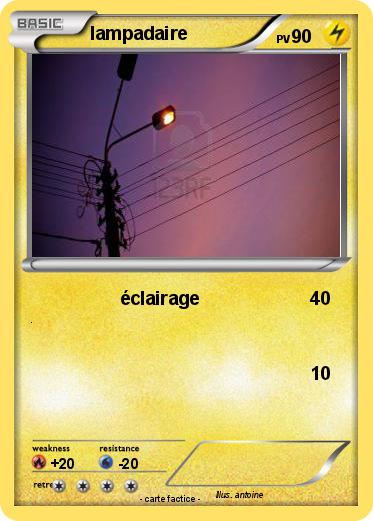 Pokemon lampadaire