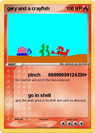 Pokemon gary and a crayfish