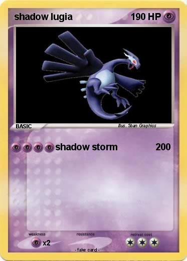 Pokemon shadow lugia