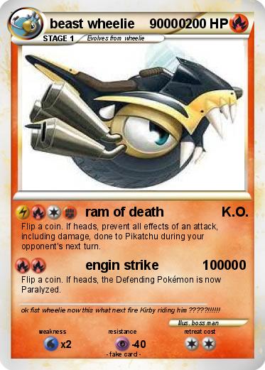 Pokemon beast wheelie    90000