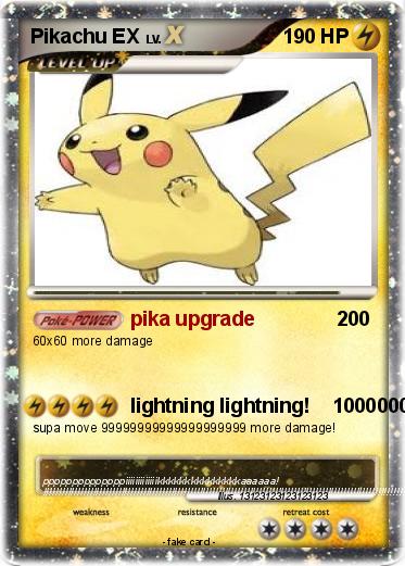 Pokemon Pikachu EX