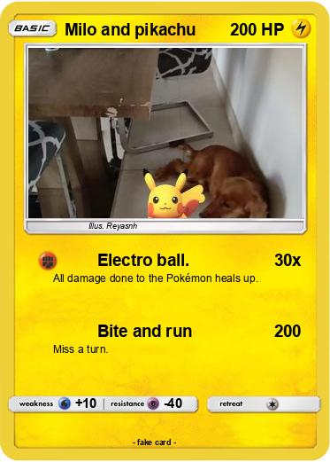 Pokemon Milo and pikachu