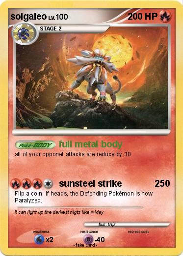 Pokemon solgaleo