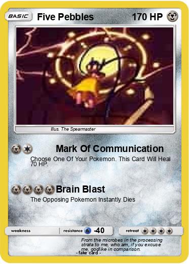 Pokemon Five Pebbles