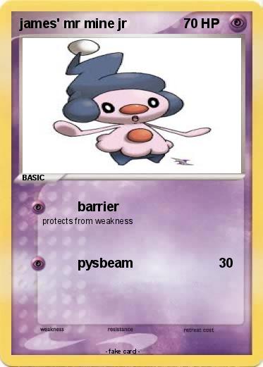 Pokemon james' mr mine jr