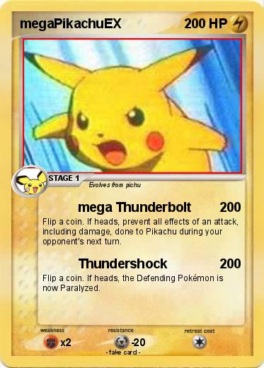 Pokemon megaPikachuEX