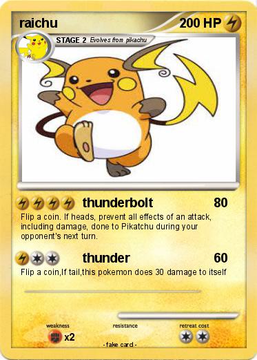 Pokemon raichu