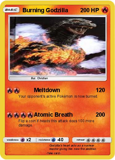 Pokemon Burning Godzilla