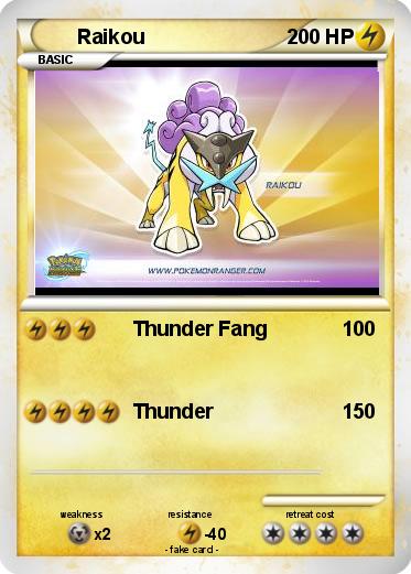 Pokemon Raikou