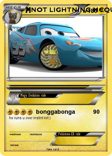 Pokemon NOT LIGHTNING MCQUEEN