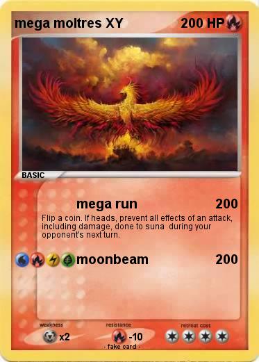 Pokemon mega moltres XY