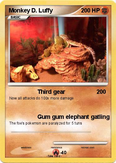 Pokemon Monkey D. Luffy