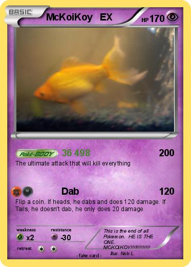 Pokemon McKoiKoy   EX