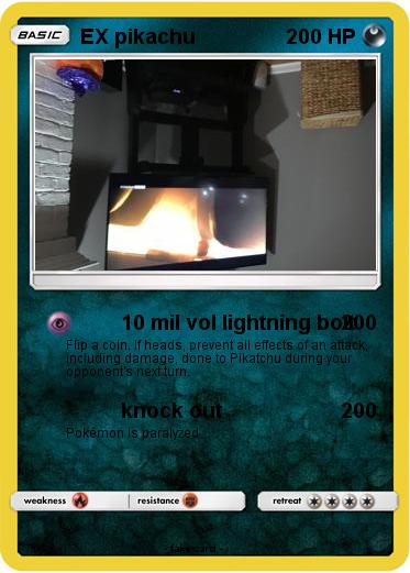 Pokemon EX pikachu