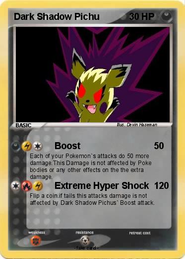 Pokemon Dark Shadow Pichu