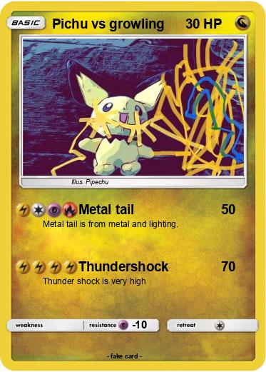 Pokemon Pichu vs growling