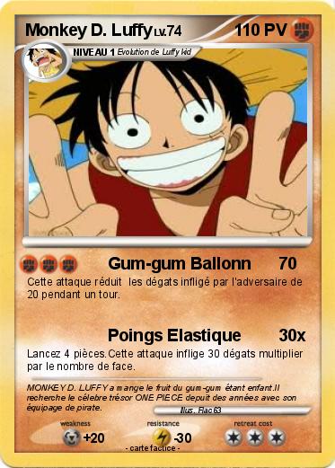 Pokemon Monkey D. Luffy