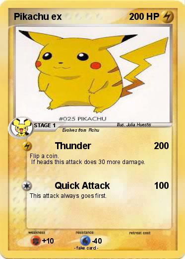 Pokemon Pikachu ex
