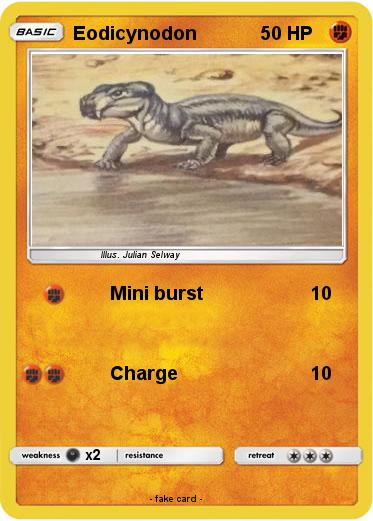 Pokémon Eodicynodon Mini burst My Pokemon Card