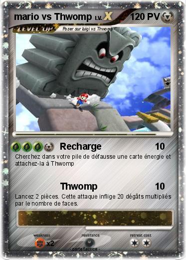 Pokemon mario vs Thwomp