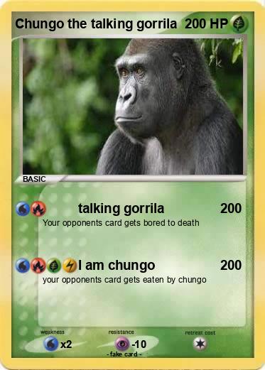 Pokemon Chungo the talking gorrila