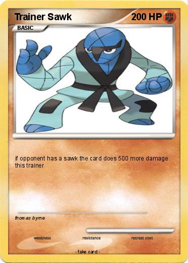Pokemon Trainer Sawk