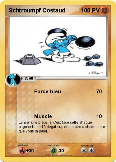 Pokemon Schtroumpf Costaud