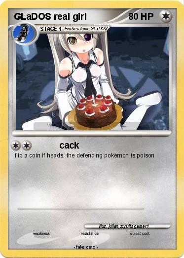 Pokemon GLaDOS real girl
