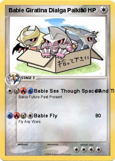 Pokemon Babie Giratina Dialga Palkia