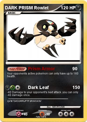 Pokemon DARK PRISM Rowlet